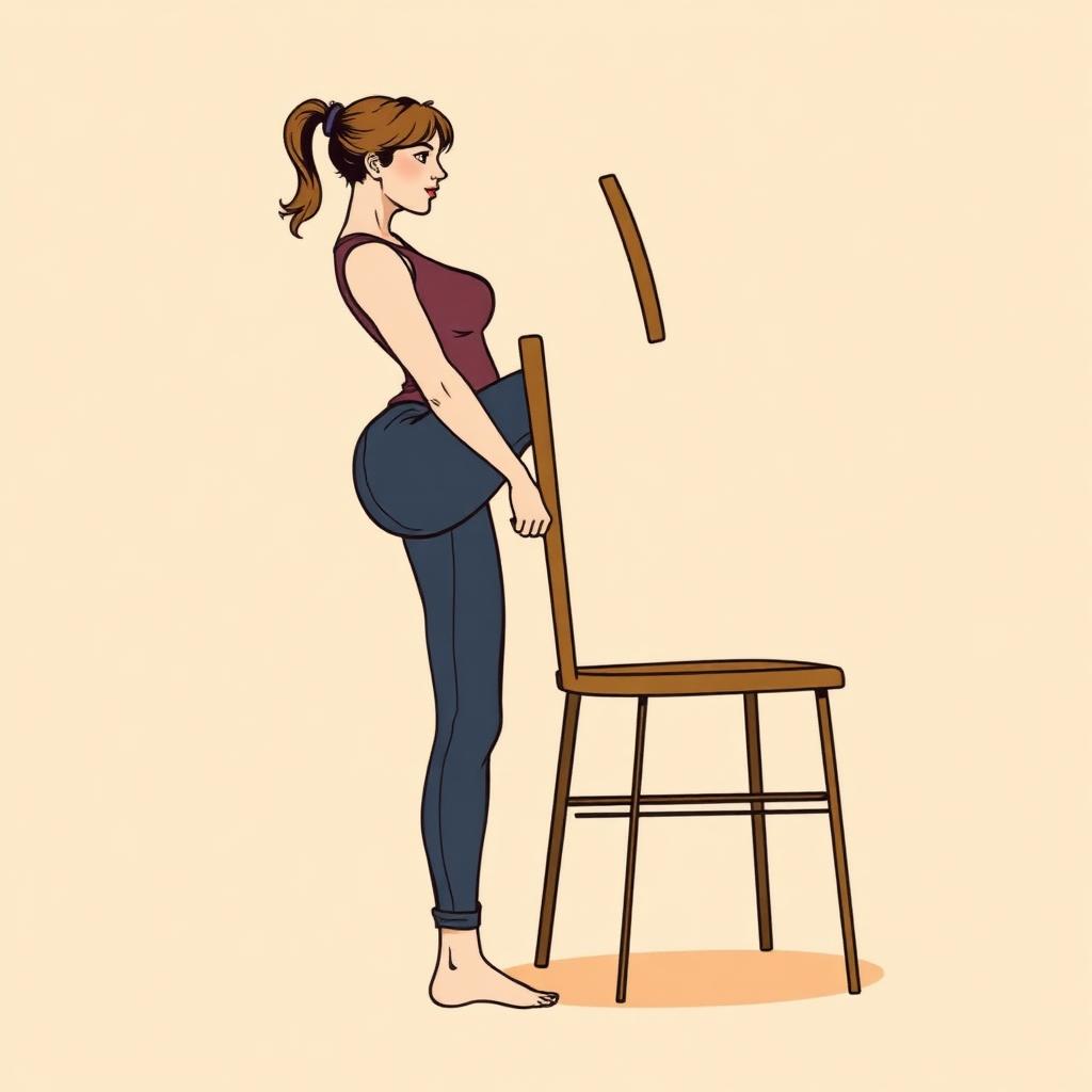 Illustration of the Standing Hip Extension exercise